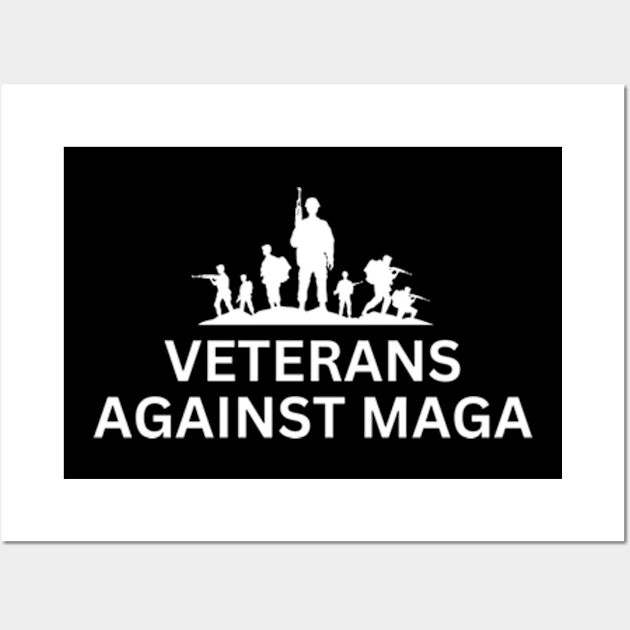 Veterans Against MAGA Wall Art by Mojakolane